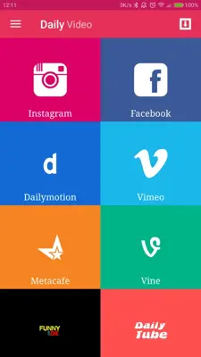 Daily Video Downloader android App screenshot 0